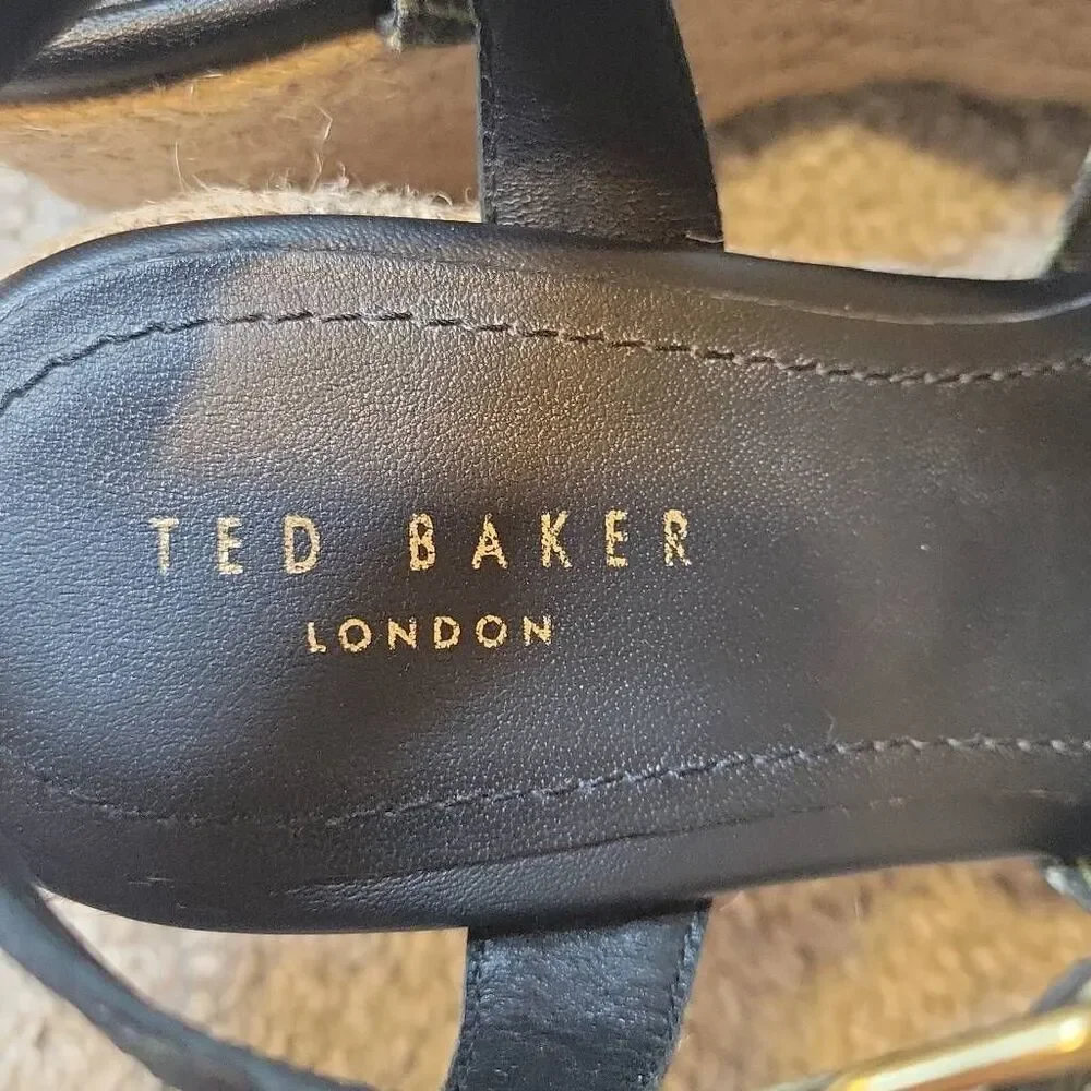 Ted Baker Women's Espadrille Wedge Sandal Size US 7/EU 37.5